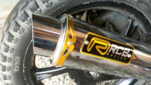 KNALPOT RACING RCB LANCIP UNTUK MOTOR MATIC BEAT SCOOPY DLL