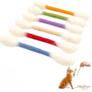 【SG】High-quality wool felt cat toy cotton tube-shaped mint chew stick suitable for cats to chew and teeth care