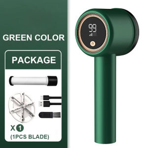 Paparan LCD Lint Remover Roller untuk pakaian elektrik pelet Fluff Sweater fabrik pencukur Fuzz pakaian Lint penyingkiran boleh dicas semula