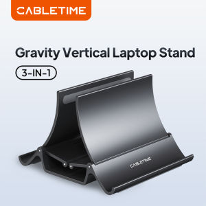 CABLETIME Vertical Laptop Stand Desktop Gravity Holder Notebook Support For MacBook Pro Air Surface HP Dell iPad Tablet Stand2026
