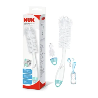 NUK 2 in 1 Bottle and Teat Brush | Made in France