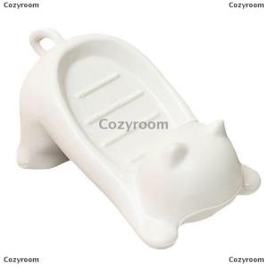 [COD] Cozyroom กล่องสบู่รูปแมวการ์ตูนที่วางสบู่ที่คว่ำจานเก็บสบู่อุปกรณ์ในครัวเรือนห้องน้ำ