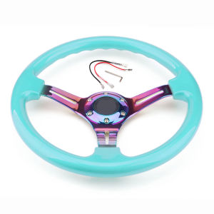 Car Modification 14 Inch ABS Steering Wheel 6 Universal Colored Bracket Racing Steering Wheel 350MM