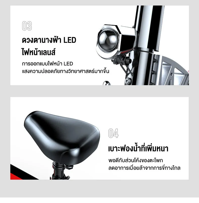 MONSPRIN Q13 สกู๊ตเตอร์ไฟฟ้า พับได้ สไตล์ครอบครัว ขี่40-150 km ความเร็ว 55km/h กันน้ำ&ฝุ่น IP54 รับ200kg SEALUP scooter