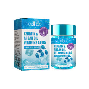 EELHOE Magic Hair Vitamin Capsule Keratin Oil Soft Smooth Shiny Deep Moisturizer Frizzy Dry Scalp Hair Care Products hair tonic conditioner hair hair mask
