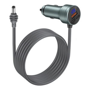 Multi Port USB C Car AC adapter Power Cord Featuring Real Time Potential Monitor And Quick charging