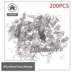 🎄【Special price】HITN สปริงแบบมินิสปริงผสมหลายขนาด200ชิ้นสปริงกดสปริงปากกาลูกลื่นสปริง