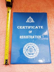 A4 Size OR CR Holder/Documents Holder blue