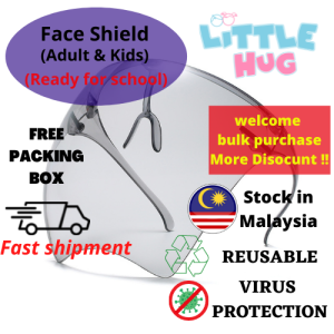 Protective Anti-Droplet / Anti Frog Full Face Shield Mask Transparent Acrylic Glasses for Adult Kids 成人儿童防护防飞沫防雾面罩