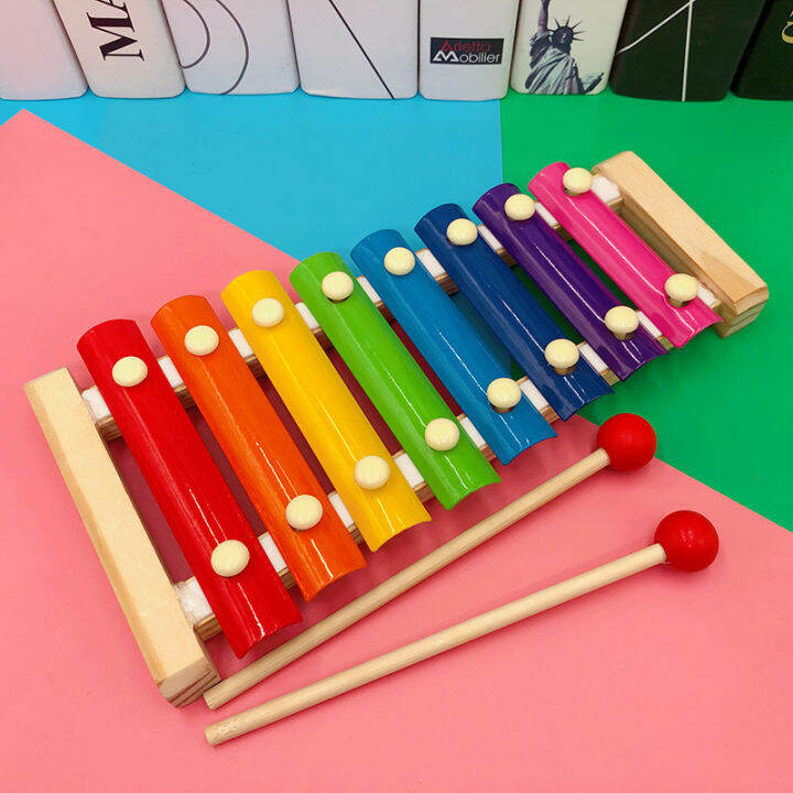 Baby early education intelligence color musical instrument wooden hand ...