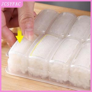 JCSYFAC  5 10 Grids Rice Ball Mold Sushi Non-stick Pressure Storage Box Lunch Tool DIY Home Kitchen Clear Onigiri Molds
