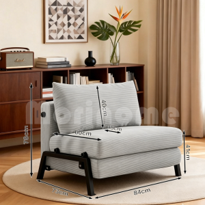 ⚡COD⚡Foldable Single Sofa Bed Space-Saving Small Apartment Retractable Bed and Sofa Dual-use 85cm