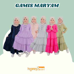 Gamis Anak Maryam Hooneybee Junior Mix Warna Size 2-10 tahun