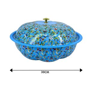 【 Lifestyle Momoko】Hot Sale 🔥 Floral Pot With Lid 🥘 Food Storage Container 30CM Soup Pot✨ READY STOCK MALAYSIA