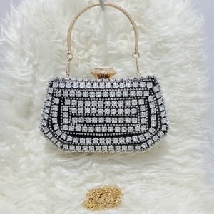 Diamond Party Clutch Tas Pesta Import Permata Berlian Mewah Farnell L1045