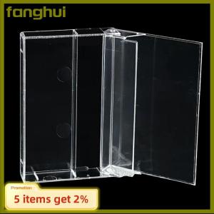 fanghui เทปคาสเซ็ท1ชิ้นกล่องใสบันทึกเสียงแม่เหล็กกล่องเปล่ากันฝุ่น