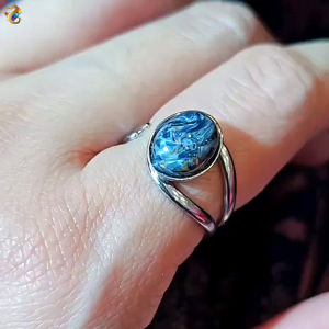Pietersite Titanium Adjustable Ring