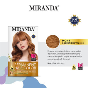 MIRANDA Premium Hair Color Cream 30mL + Peroxide 30mL | Semir Cat rambut (BPOM)
