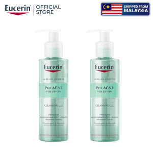 New Promo Eucerin ProACNE Solution Cleansing Gel (400ml x 2)