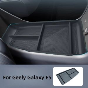dncnf For Geely Galaxy E5 TPE Storage Under Central Control Dustproof Scratch Resistant Armrest Divided Storage 5B9Z4