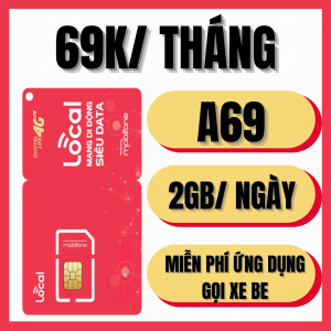 (BIG SALE) Sim Mobifone 5G Local A69 Sẵn 60Gb/Tháng Tốc Độ Cao (2GB/Ngày) Sử Dụng Trọn Gói Tháng Đầu Miễn Phí Không Nạp | FREESHIP - CHƯA KÍCH HOẠT