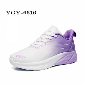 YGY-6616 รองเท้าผ้าใบ สีทูโทน สีม่วง สปอร์ตฟิตเนส ทรงสวย ใส่สบาย ผ้าตาข่ายระบายความร้อน น้ำหนักเบา  ไซส์ 36-42