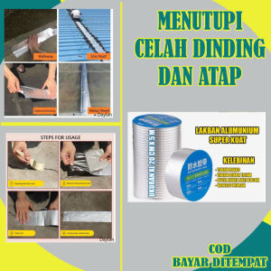 JM Lakban Alumunium Foil Tape Anti Bocor / Panas Tahan Benda Tajam