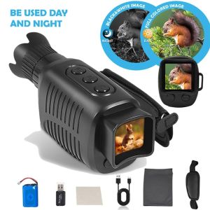 KELETOOL Night Vision Teropong Inframerah Perangkat Penglihatan Malam Luar Hunting Monokuler Infrared  5X Digital Zoom 1080P IP56 Untuk Berburu Ruangan Telescope Night Vision Hunting Monokuler Infrared Night Vision 500~1000M Full Dark Viewing Distance