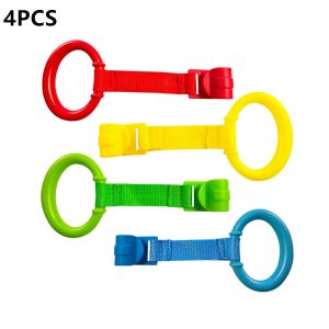 1/4PCS Pull Ring For Playpen Baby Crib Hooks Baby Toys Pendants Bed Rings Hooks Hanging Ring Help Baby Stand