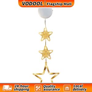 【Fast delivery】 Christmas Window Hanging Light Battery Operated 3 Pack with Suction Cup for Christmas Home Shop Party Gifts for Glass Windows Outdoor Decor