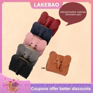 【LAKEBAO】 Chủ thẻ kinh doanh nữ da bò thẻ tín dụng ví voi mô hình dây kéo thay đổi túi nhỏ phụ nữ ngân hàng thẻ tín dụng trường hợp