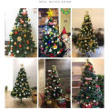 5FT Christmas Tree Metal Stand,  With Christmas lights Lightweight and Easy to Assemble, New Year Indoor Outdoor Decoration Tree. 