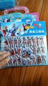 Sticker 5D 2 Lớp Siêu Nhân Anh Hùng Máy Bay Siêu Đẳng Dành Cho Bé Trai