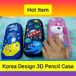 (10 Types) Three Dimension 3D Multifunctional Cartoon Zipper Pencil Case/Kotak Pensel Kartun