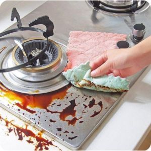 Kain Lap Microfiber Serbaguna Anti Minyak Bahan Microfiber Coral Fleece Murah