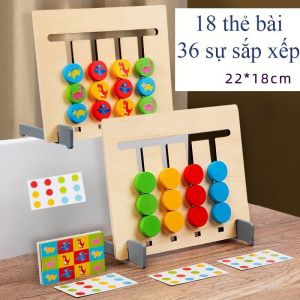 Đồ chơi gỗ sắp xếp màu sắc trái cây sao cho đúng mới nhất 2023