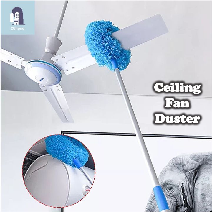 Ceiling Fan Duster Absorb Dust Save Strength Adjustable Telescopic ...