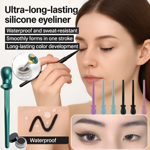 Eyeliner Brush Eyeliner Pencil Eyeliner Brush Waterproof Silicone Eyeliner Brush Drawing Eyebrows Eyeshadow Line Eyelashes Beauty Tools美妆工具硅胶眼线笔