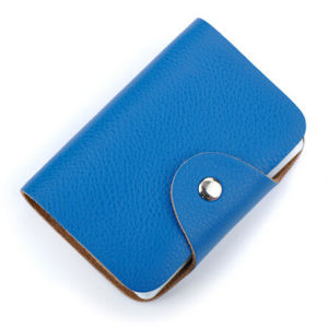 New Arrival Genuine Leather Business Card Case Womens ID Bag Female Credit Card Holder 26 Bank Cards Slots For Men