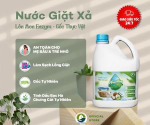 Nước Giặt Xả Sinh Học Minh Hồng 4.2L - Hương Bạc Hà Diệt Khuẩn Can Lớn Siêu Tiết Kiệm