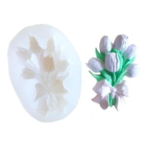 Flower Bouquets Silicone Molds Silicone Soap Molds for Soap Chocolate Molds for Candy Cake Fondant Baking