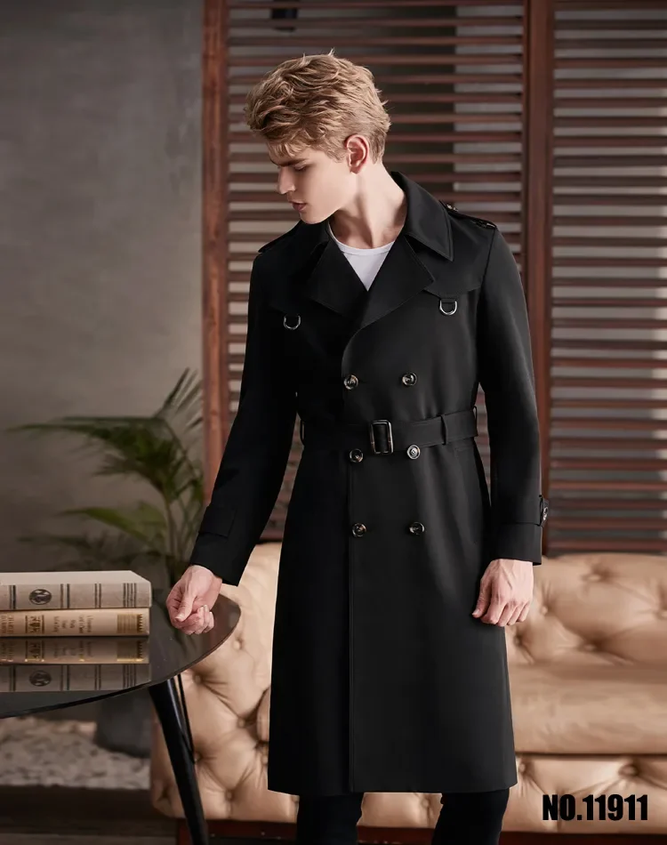 Super long hot sale trench coat