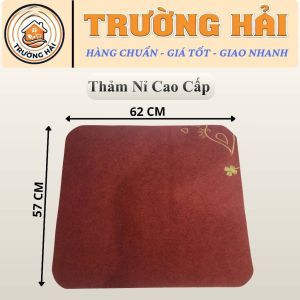 Thảm Nỉ Trải Sàn Trường Hải Cao Cấp - Thảm Chùi Chân Chống Trượt Thấm Hút Tốt g