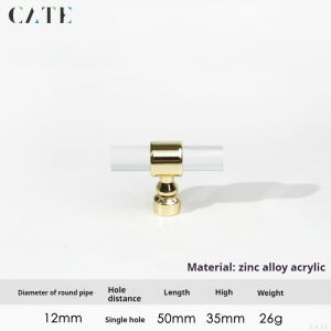 Light Luxury Cabinet Handle Acrylic  Crystal Cabinet Handle Gold Modern Drawer Handle