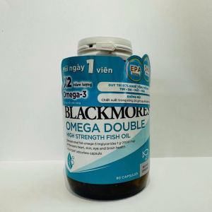 Blackmores Omega Double 90 Viên Dầu Cá Omega-3 Hỗ Trợ Tim Mạch Não Bộ Thị Lực & Sức Khỏe Toàn Diện - - Hỗ trợ duy trì sức khỏe tim mạch. - Hỗ trợ duy trì chức năng não bộ. - Hỗ trợ sức khỏe mắt và thị lực. - Hỗ trợ duy trì sức khỏe da.