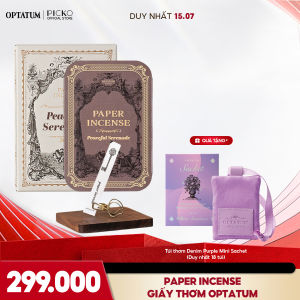 Giấy thơm thanh tẩy không gian thu hút năng lượng tích cực Optatum paper incense của Hàn Quốc
