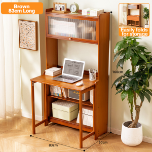 【On Hand】Folding table desk strong load-bearing stable and no shaking easy to install foldable and takes up little space