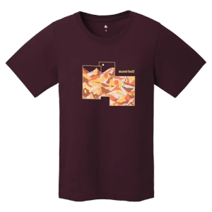 Montbell Pear Skin Cotton T Womens Mountain Collage | 2104871