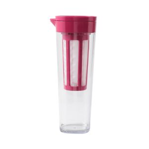 (SG) Sealed Cold Water Jug Flask 1100ml Large Capacity Leakproof Hot & Cold Beverage Bottle with Strainer Tea Coffee Juice Fridge Brew Pitcher