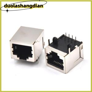 [Duola] 10ชิ้น เซ็ต RJ45เครือข่าย Ethernet 8P 8C ตัวเชื่อมต่อซ็อกเก็ตหญิง8Pin PCB MOUNT high qulity